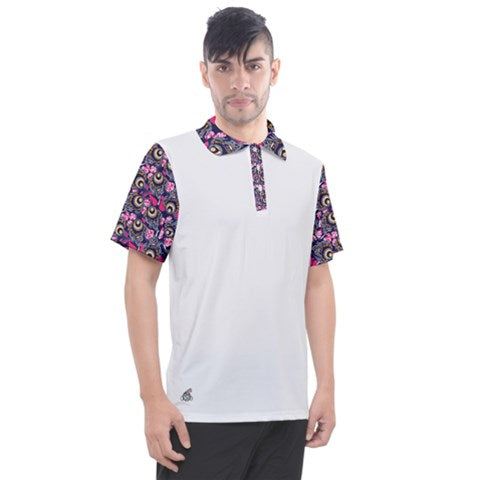 Eyeballs White Men's Polo - C3P Golf