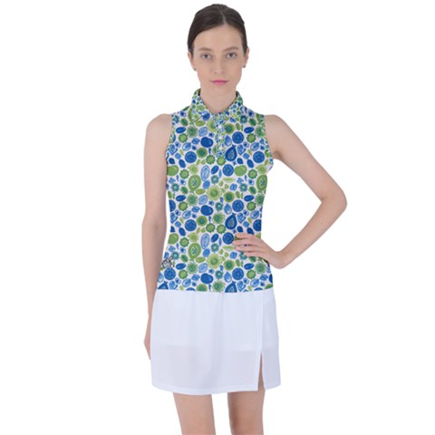 Blue Green Paisley Ladies Polo - C3P Golf