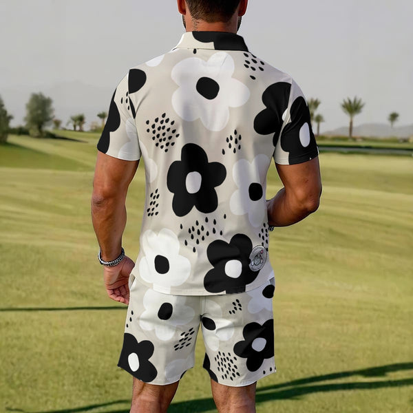 Jolly Flowers Q Zip Outfit - C3P Golf