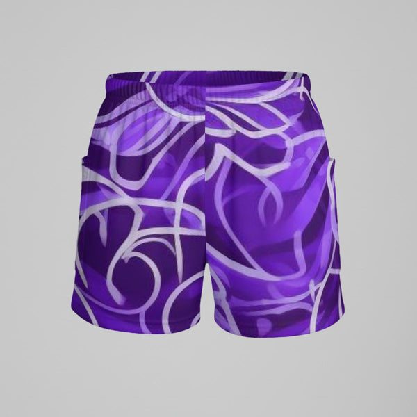 Purple and Lines Sports Dress Set - C3P