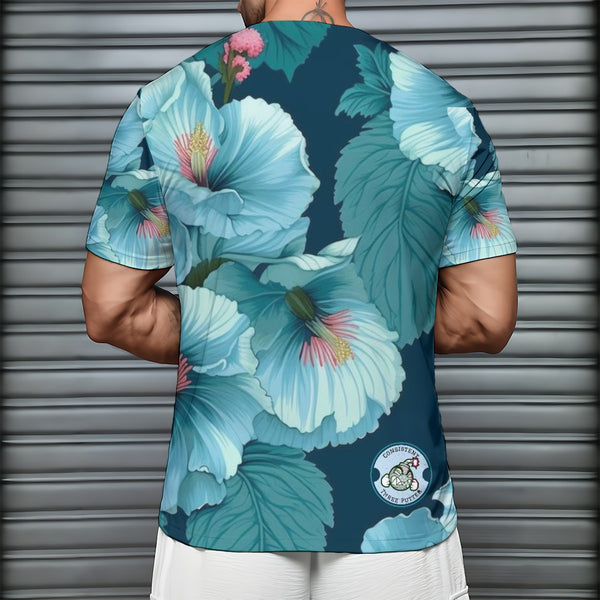 Big Blue No Collar Button Up - C3P Golf