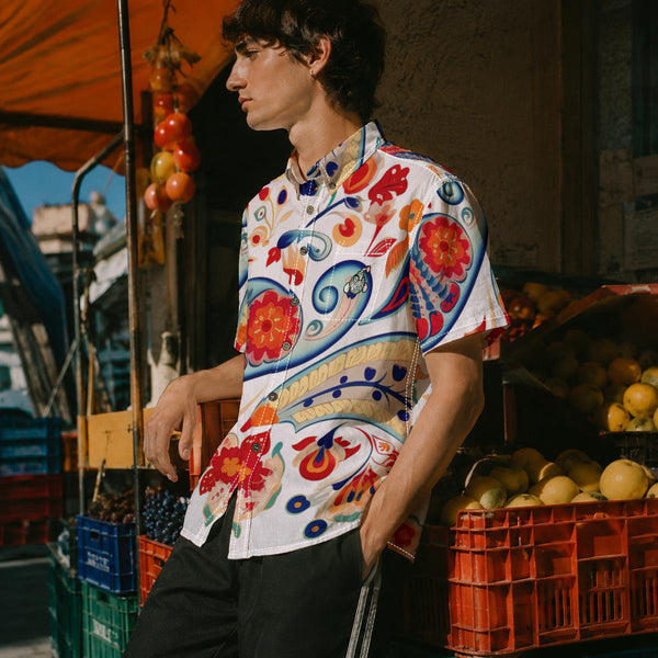 Mad Paisley Button Up Linen - C3P Golf