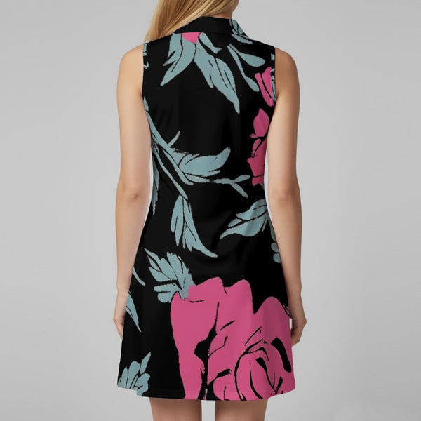 Contrast Flowers Sports Dress Set - C3P Golf