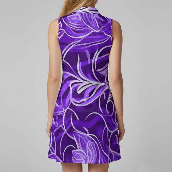 Purple and Lines Sports Dress Set - C3P