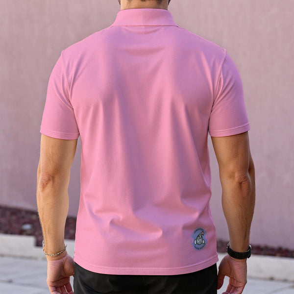 Pink Button up Polo - C3P Golf