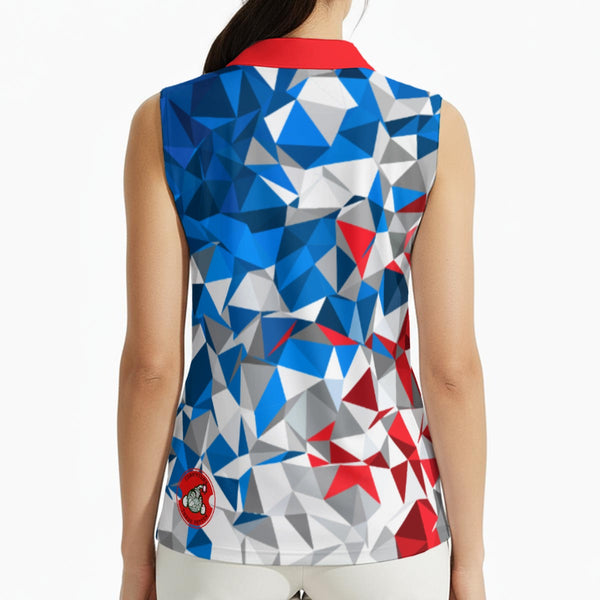 Diamond Patriot Women's Sleeveless Polo Shirt - C3P Golf