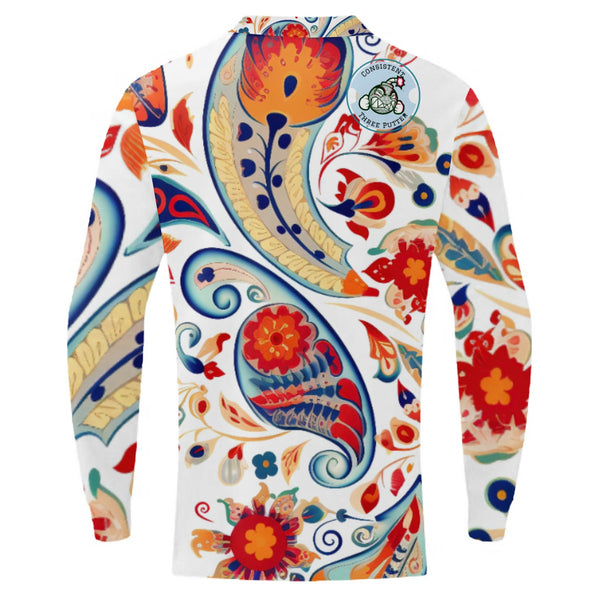 Paisley Long Sleeve Q Zip - C3P Golf