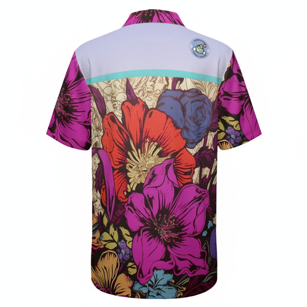Flower Garden Q Zip Polo - C3P Golf