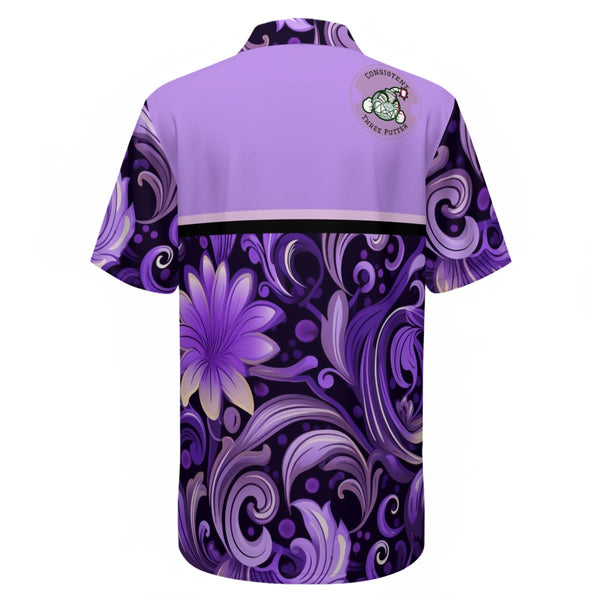 Wavy Purple Q Zip - C3P Golf