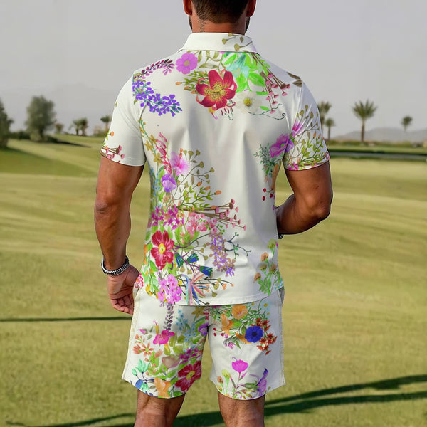 Flowers in Bloom Q Zip Outfit = C3P Golf