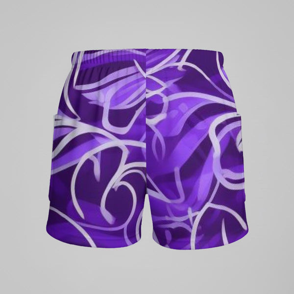 Purple and Lines Sports Dress Set - C3P