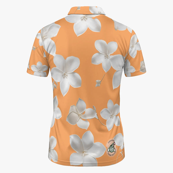 Sherbert and Orchids V neck Polo - C3P Golf