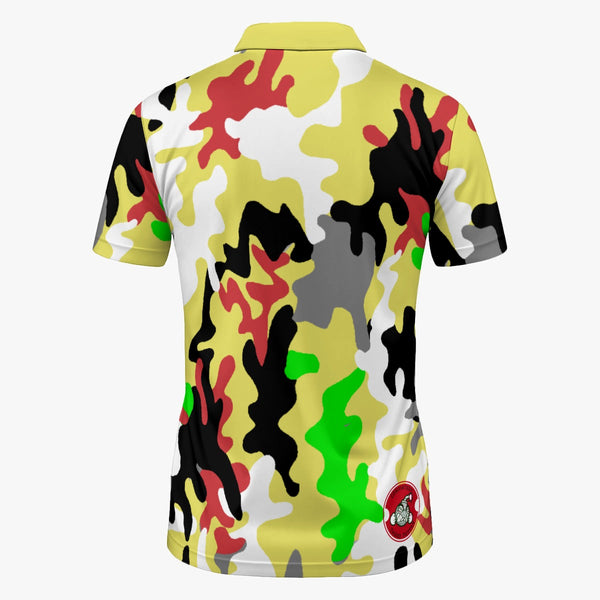 Bad Camo V-Neck Polo Shirt - C3P Golf