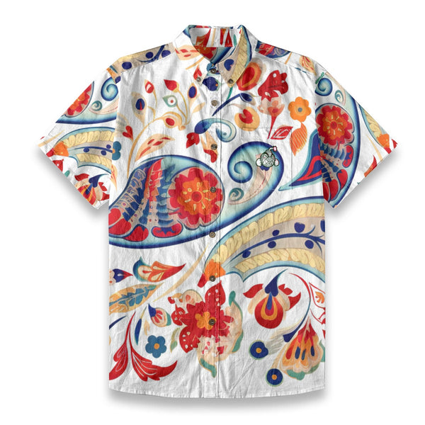 Mad Paisley Button Up Linen - C3P Golf