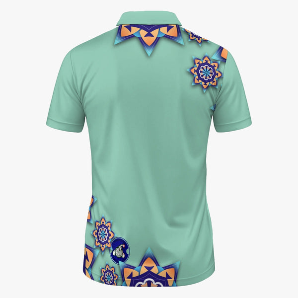 Star Flowers V Neck Polo - C3P Golf