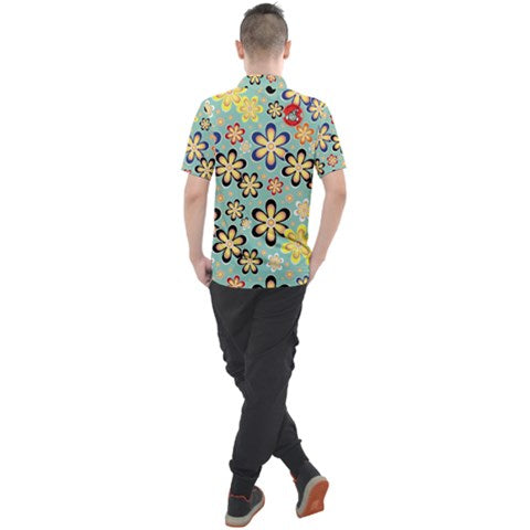 Floral Colors Men's Polo- C3P Golf