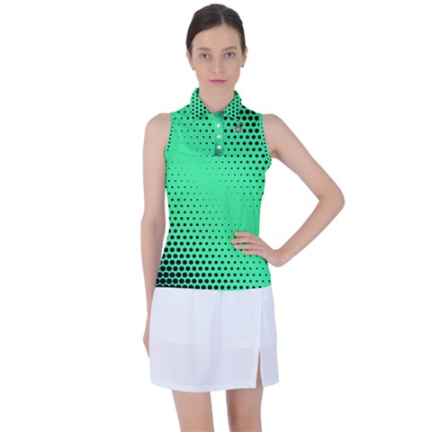 Gradient Polka Grn Ladies Polo - C3P Golf