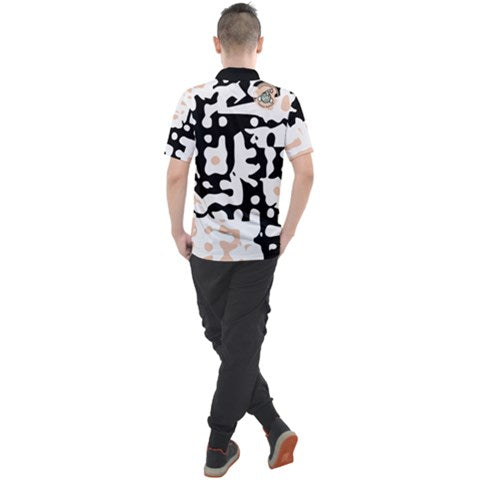 Maze Craze Black Tan Polo - HFM Golf