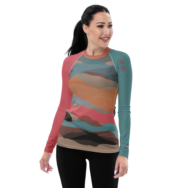 Sunset Party Bomb Ladies Rash Guard - C3P Golf