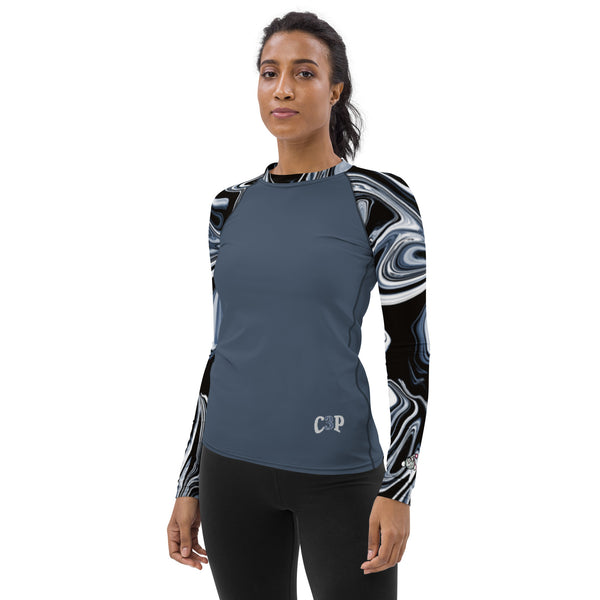 Liquid Metal Lady Rash Guard - C3P Golf – HFM Designs LLC