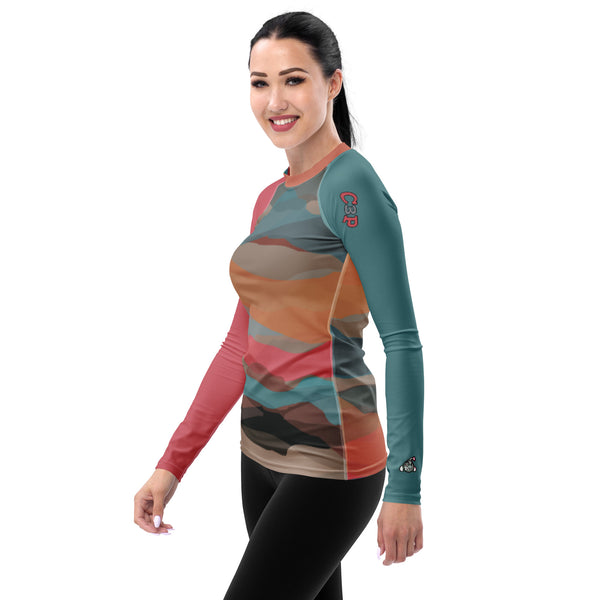 Sunset Party Bomb Ladies Rash Guard - C3P Golf