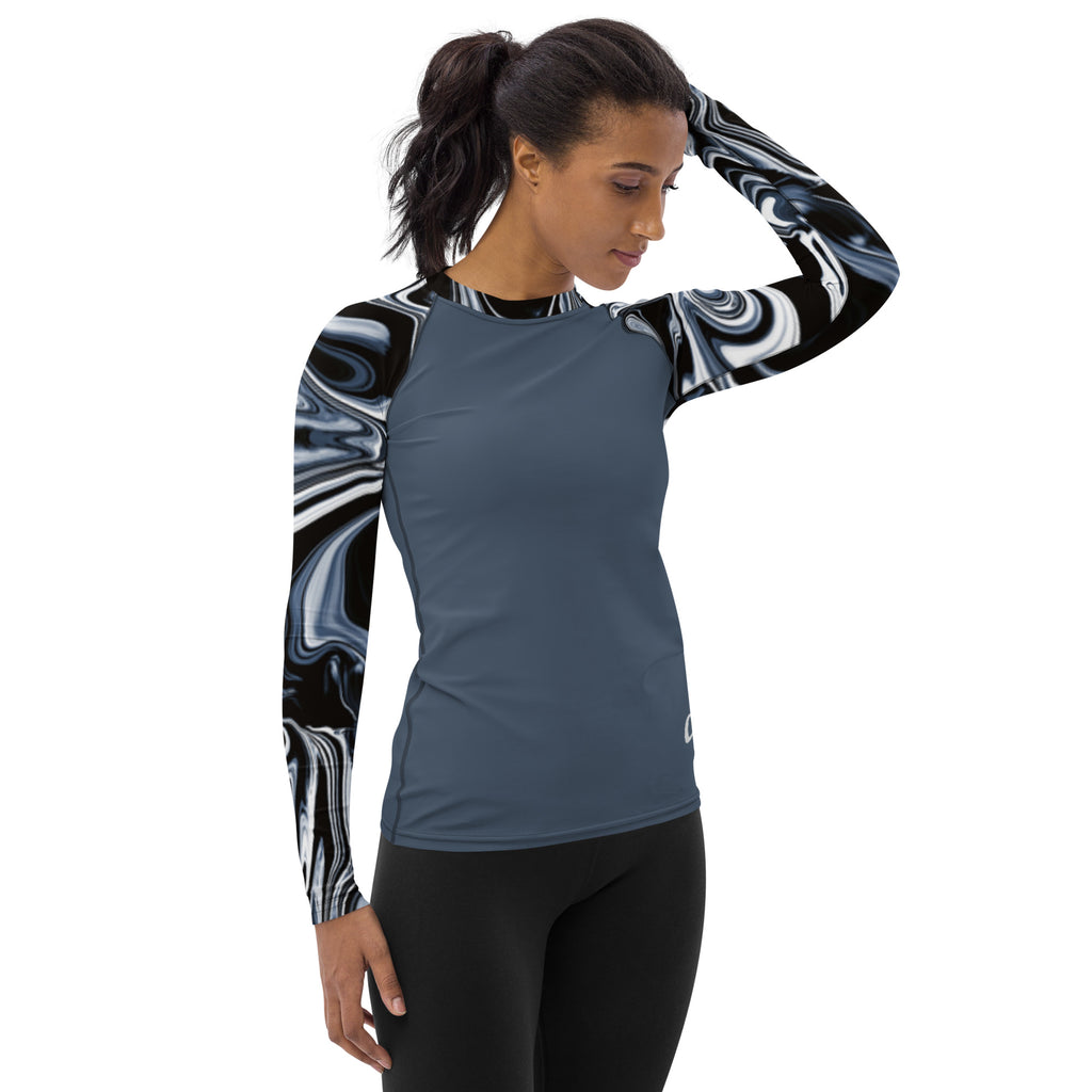 Liquid Metal Lady Rash Guard - C3P Golf – HFM Designs LLC