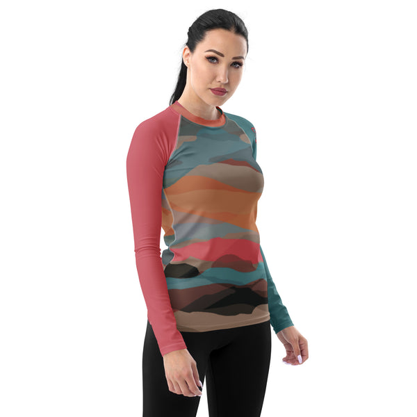 Sunset Party Bomb Ladies Rash Guard - C3P Golf