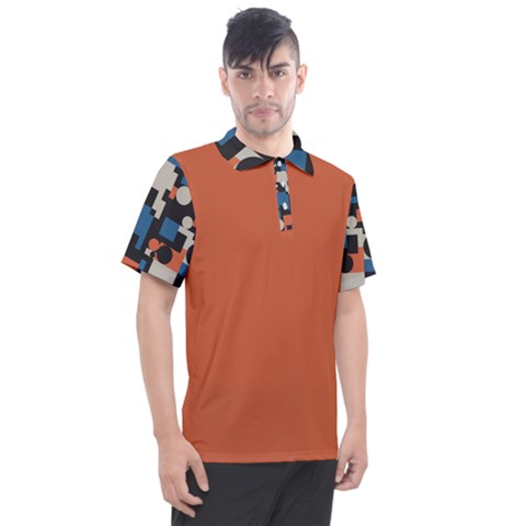 Burnt Blue Orang Men's Polo - C3P Golf