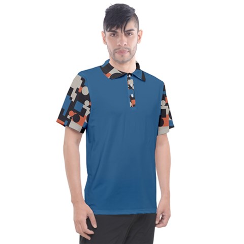 Burnt Blue Men's Polo - HFM Golf