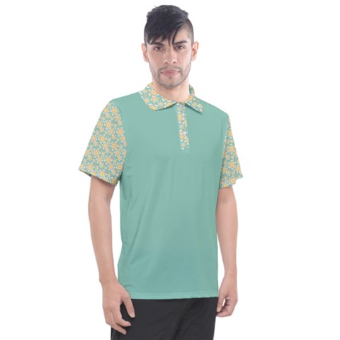 Flower Bomb blue Polo - C3P Golf