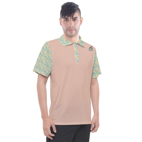 Flower Bomb Pink Men's Polo - C3P Golf