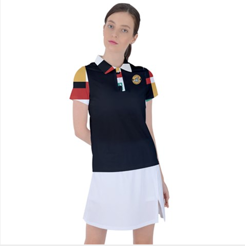 Geometric Black Polo - HFM Golf