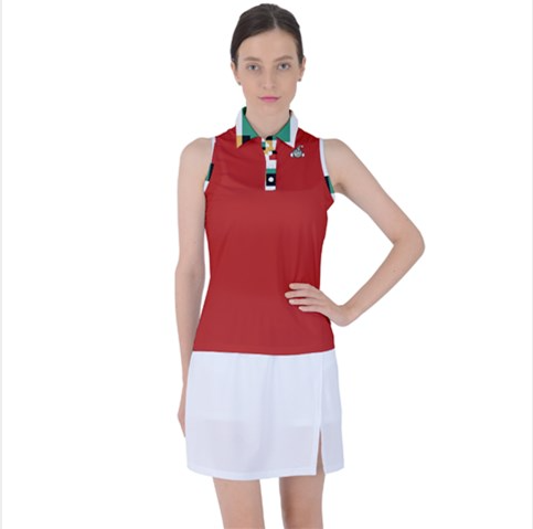 Geometric Red Collar - HFM Golf