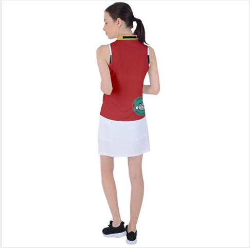 Geometric Red Collar - HFM Golf