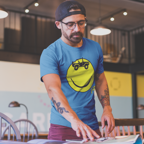 Smiley Jeep - Guys Tee