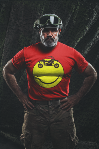 Smiley Side by Side - Guys Tee