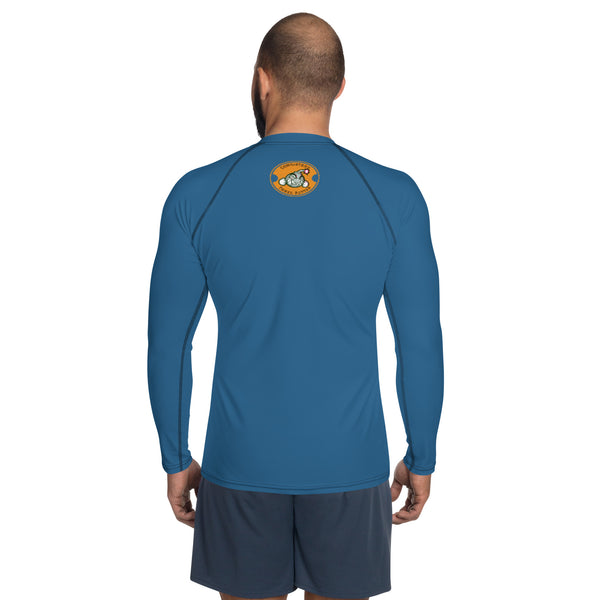 Burnt Blue Rash Guard - HFM Golf