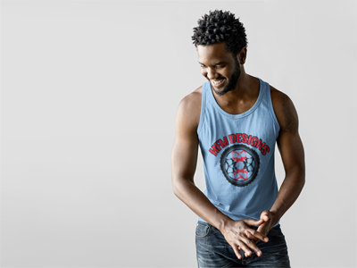 Big Wheel Skully Red - Guys Tanks