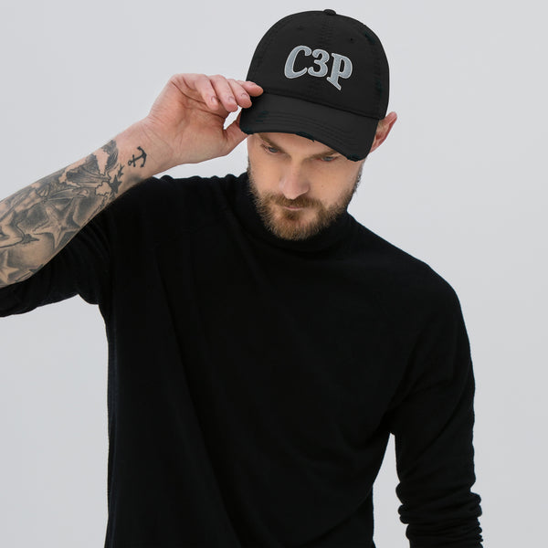 C3P Distressed Dad Hat - C3P Golf