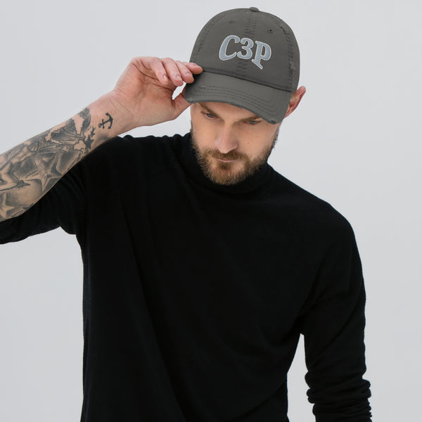 C3P Distressed Dad Hat - C3P Golf