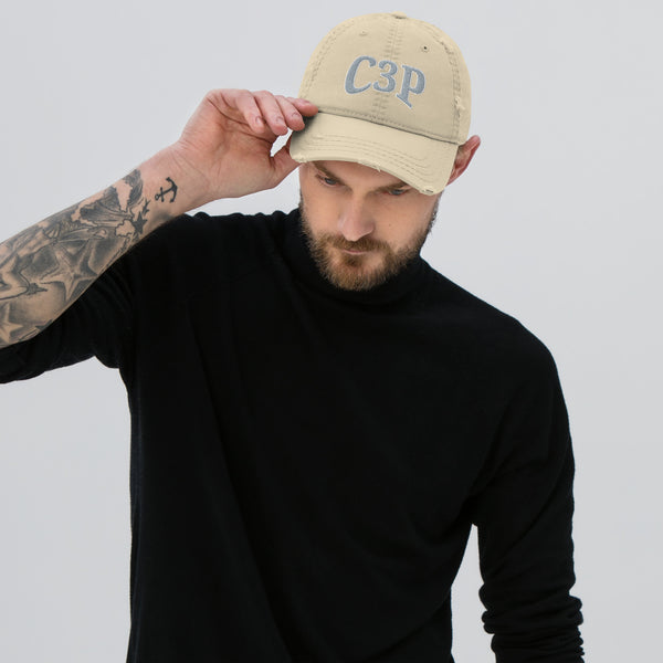 C3P Distressed Dad Hat - C3P Golf