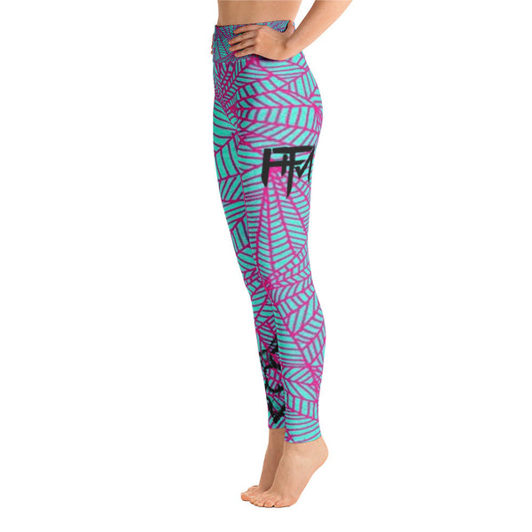 Pink Web - Yoga Leggings