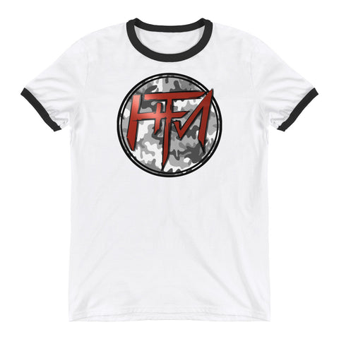 Camo Circle - ringer Guys Tee