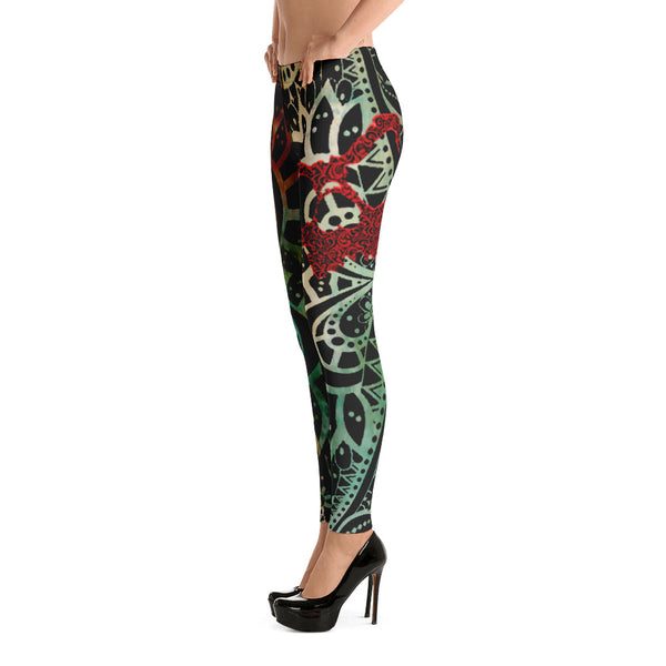 Tribal Skully - Leggings
