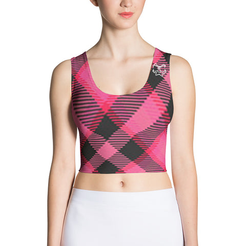 Pink Plaid - Girls Tanks