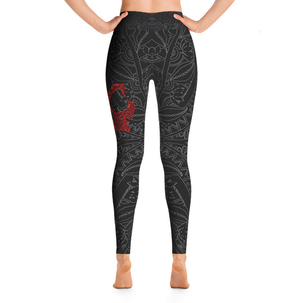 B&W Tribal - Yoga Leggings