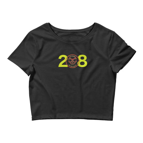 The 208 yell Crop - Girls T