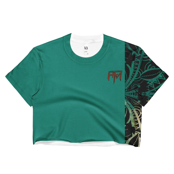 Tribal Green Crop T - ComboZ