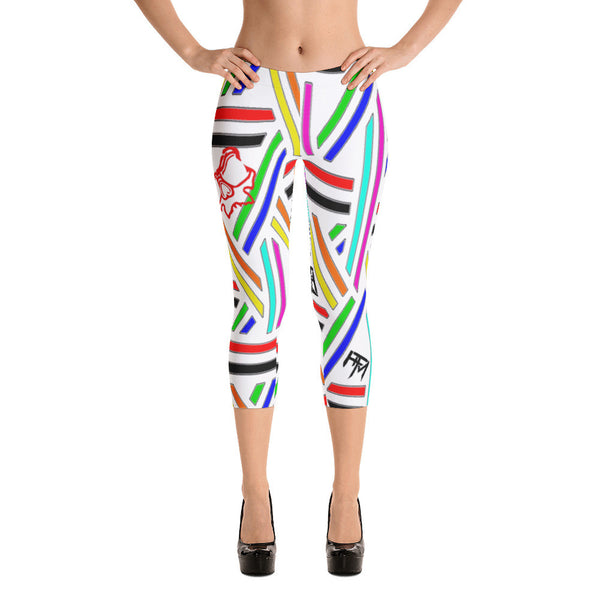 Skully Line-Out - Capri Leggings