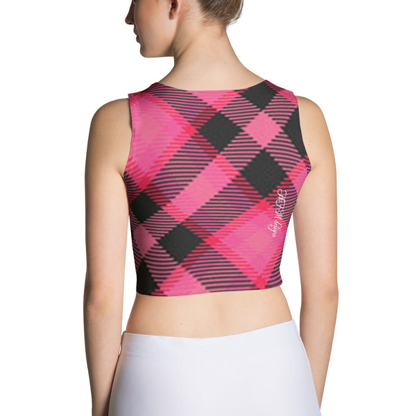 Pink Plaid - Girls Tanks